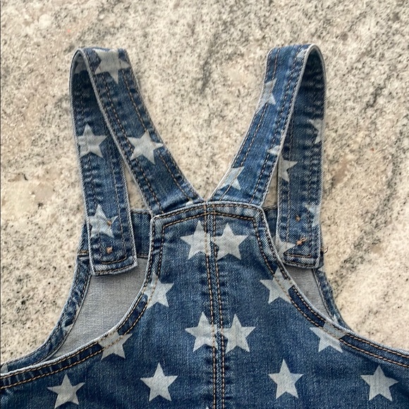 Denim Star-Print Overall Dress l 5T - Picture 5 of 7